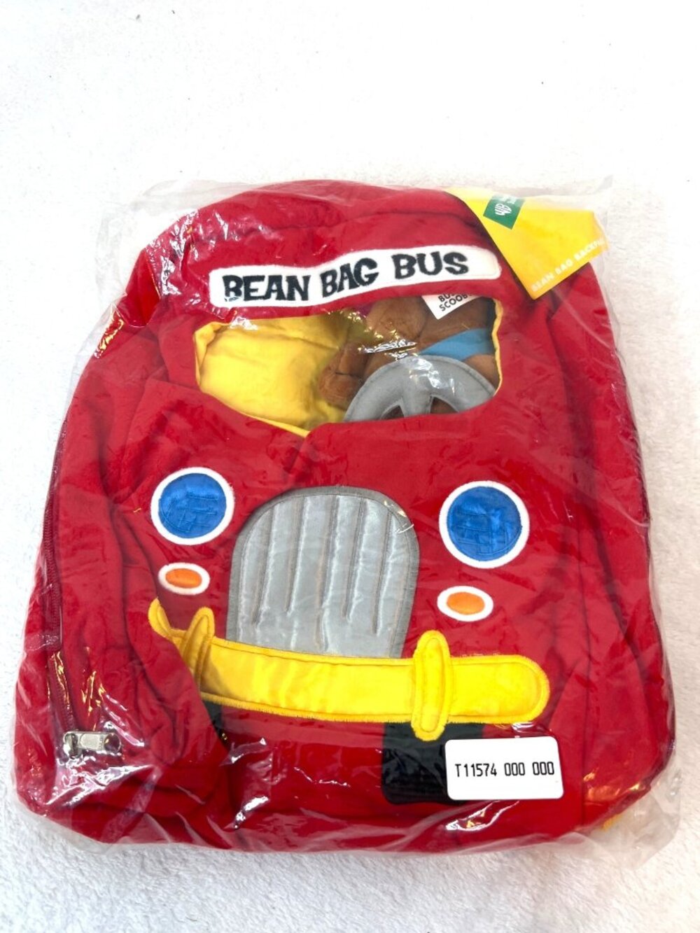 NWT Vintage 1998 WB Warner Bros Bean Bag Bus Backpack w/ Driver Scooby Doo NEW
